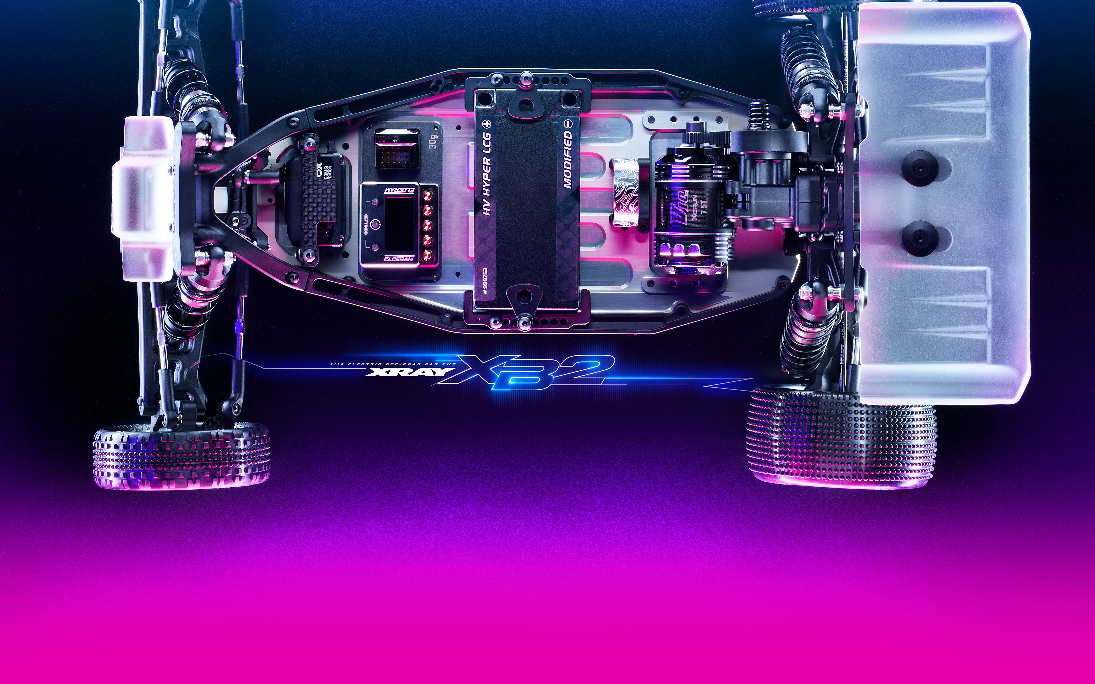 XRAY X1'25 1/10 Formula 1 - Monocoque Carbon Chassis, Rear POD